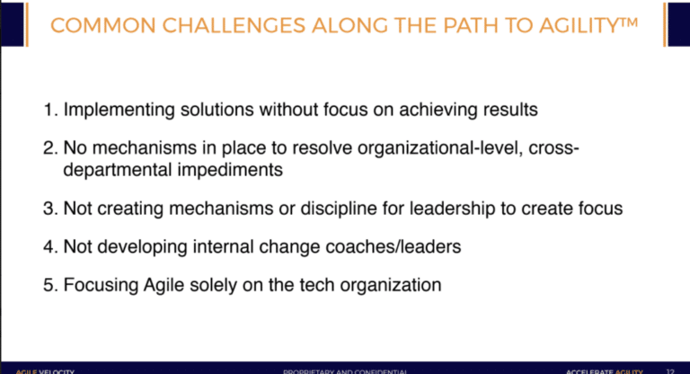 Agile transformation challenges