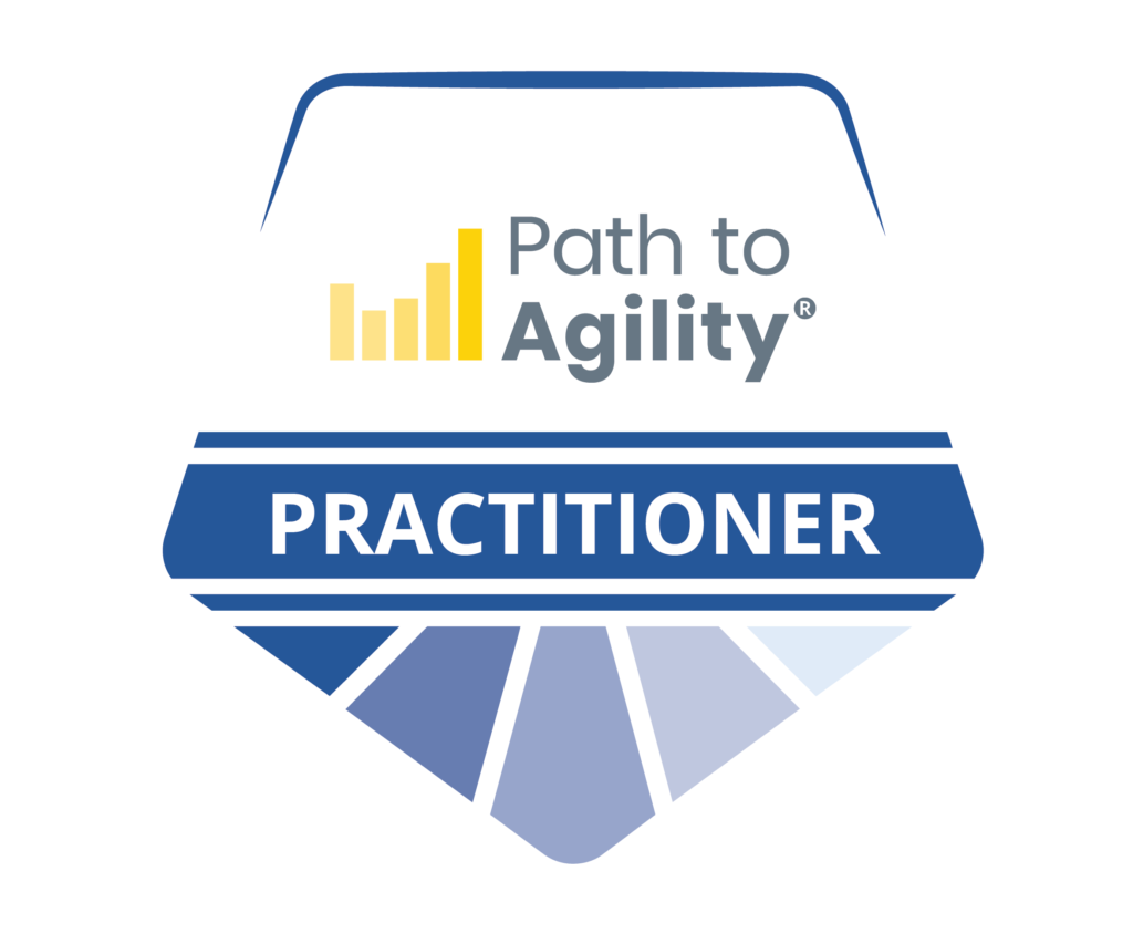 An image of the Path to Agility Agile Certification badge