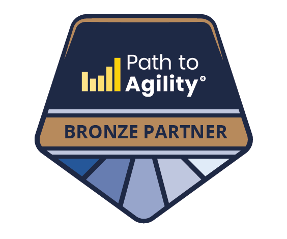 An image of the Bronze Path to Agility Partnership badge.