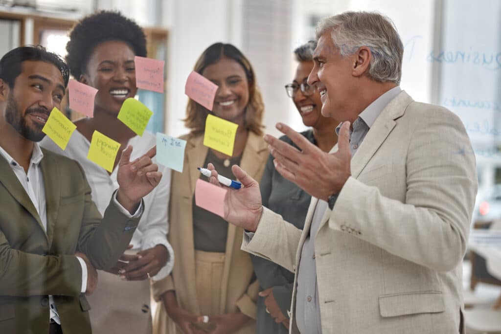 Planning Agile Transformation with company leader