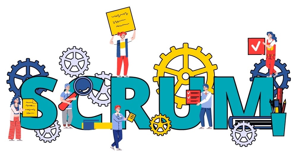 SCRUM Concept Illustration