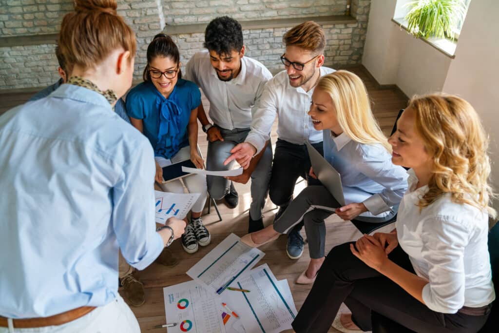 scrum team performance concept with a team sprint planning